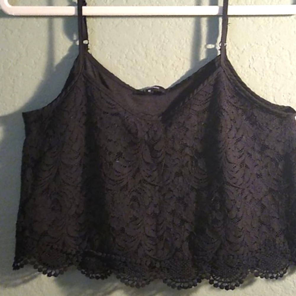 Black Lace Croptop